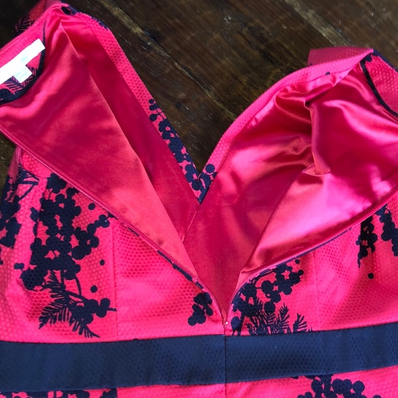 BODEN Stretch Cotton Floral Brocade Dress - Picture 5 of 7